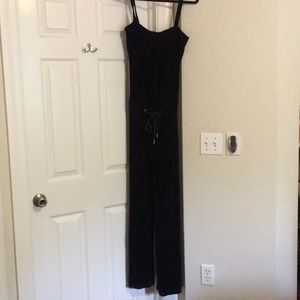 Vintage Juicy Couture Black Velour Romper